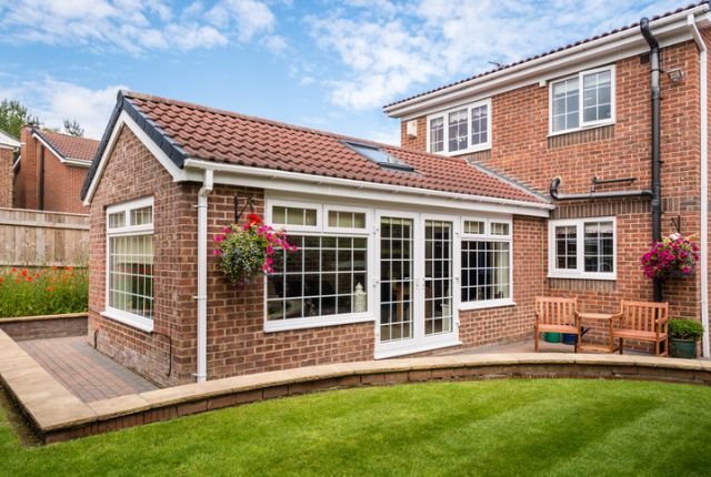 Garden conservatory after roof and windows cleaned