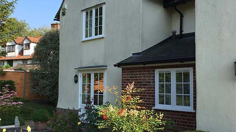 Dirty rendering before pressure washing